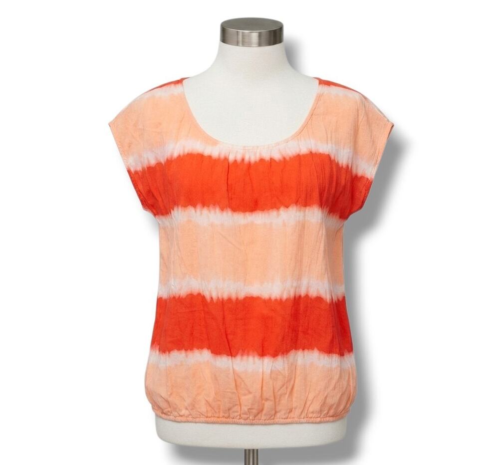 Old Navy Women’s Multicolor Ombre Cap Sleeve Blouse XL Rayon